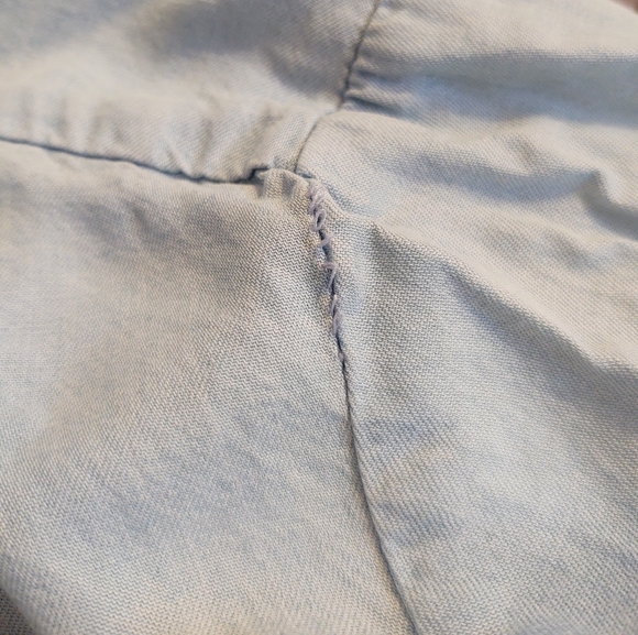 Soho Soft Chambray Baby Blue Shirt Front Tie - Picture 7 of 7